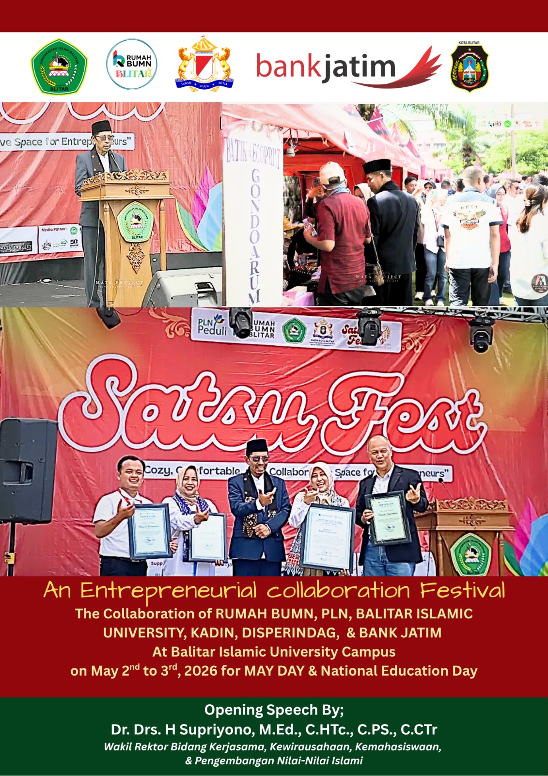 SATSUFEST 2026 SUKSES DIGELAR, PERKUAT EKOSISTEM KEWIRAUSAHAAN DI UNISBA BLITAR